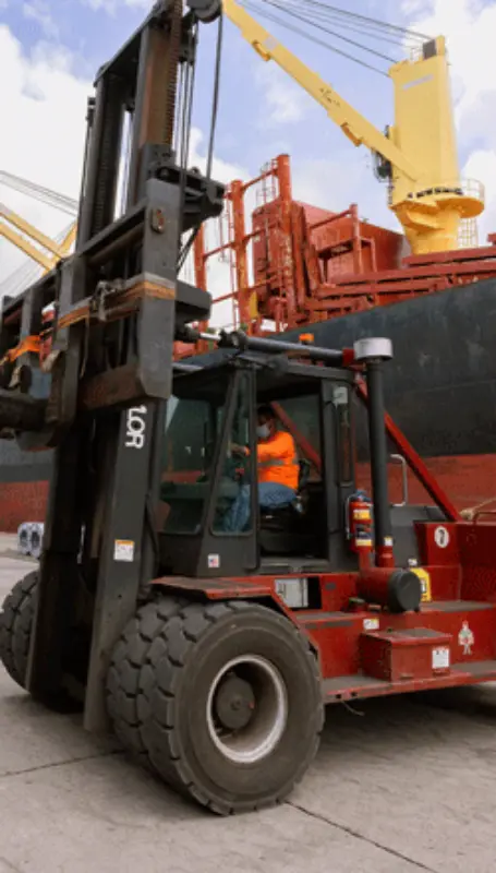 Taylor Internaitonal Forklift at Dock Thumbnail